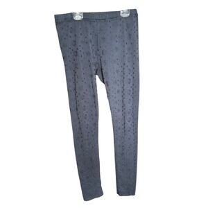 Johnny Was Embroidered Black Leggings Mid Rise XS Comfy